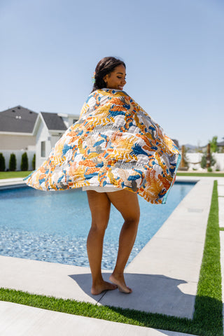 Home & Decor Luxury Beach Towel in Bird Of Paradise