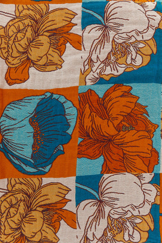 Home & Decor Luxury Beach Towel in Block Floral