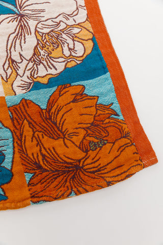 Home & Decor Luxury Beach Towel in Block Floral