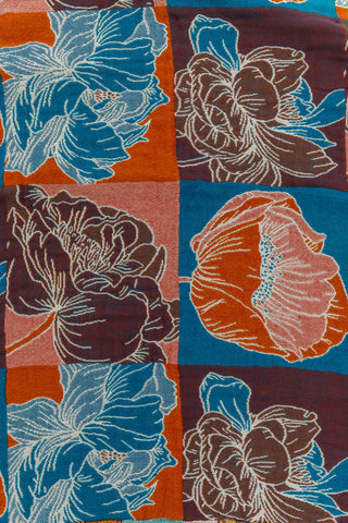 Home & Decor Luxury Beach Towel in Block Floral