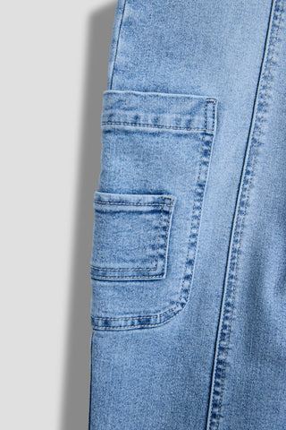 Girls Barrel Cargo Jeans