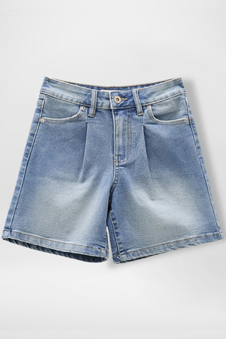 Girls Front Pleat Jort