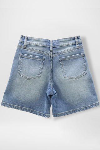 Girls Front Pleat Jort