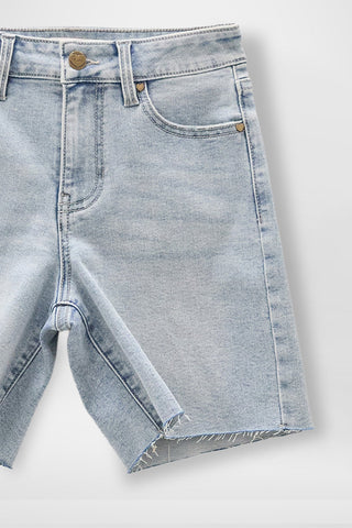Girls Raw Hem Jort