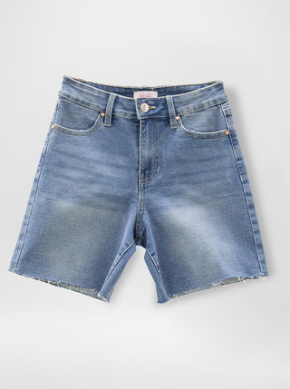 Girls Raw Hem Jort