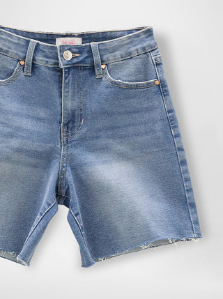 Girls Raw Hem Jort
