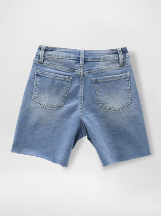 Girls Raw Hem Jort