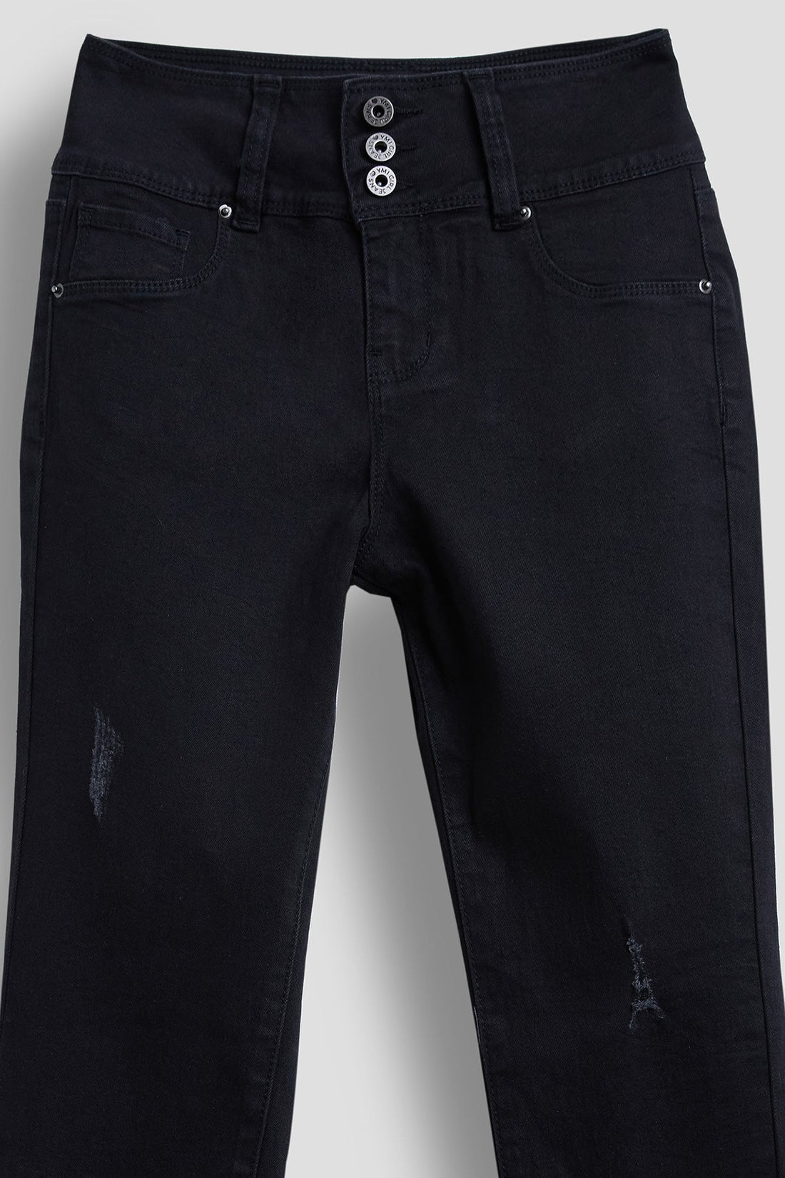 Girls 3 Button Essential Skinny With Faux Front Pockets Jeans