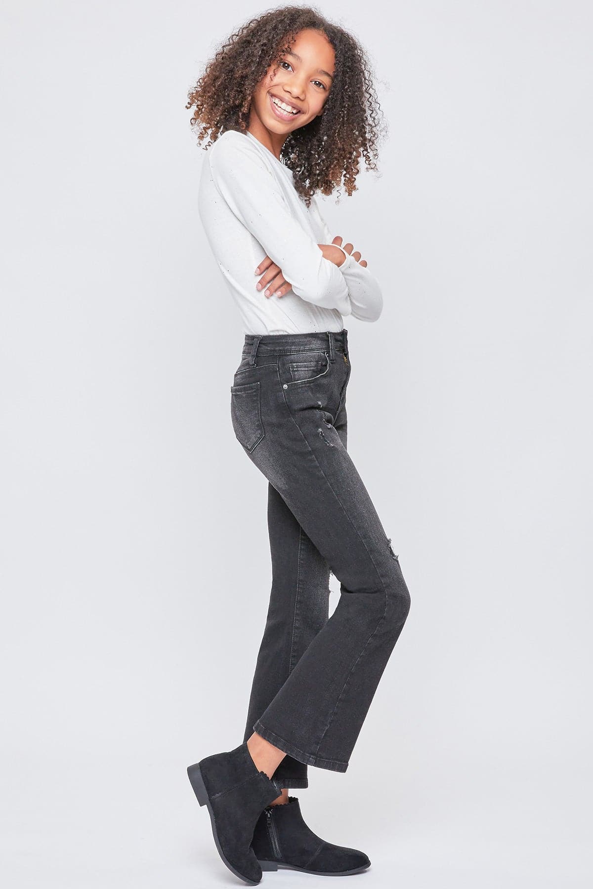 Girls Essential Flare Jeans