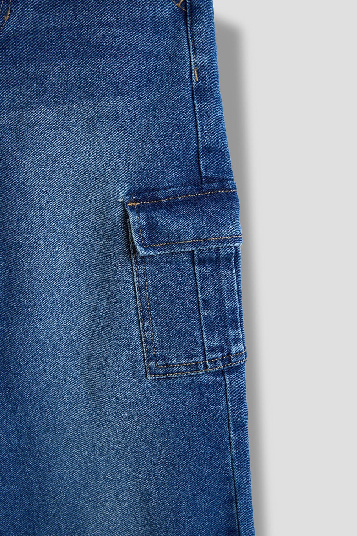 Girls Wide Leg Skater Cargo Jeans