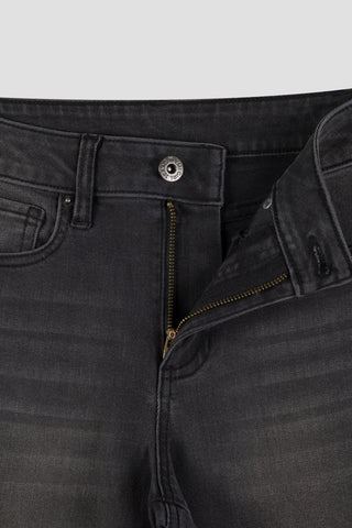 Girls Hot Fix Stud Cuffed Wide Jeans