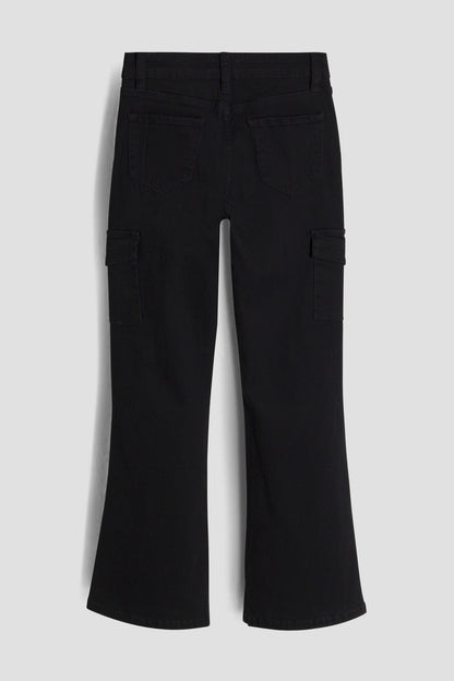 Girls Cargo Flare Pants