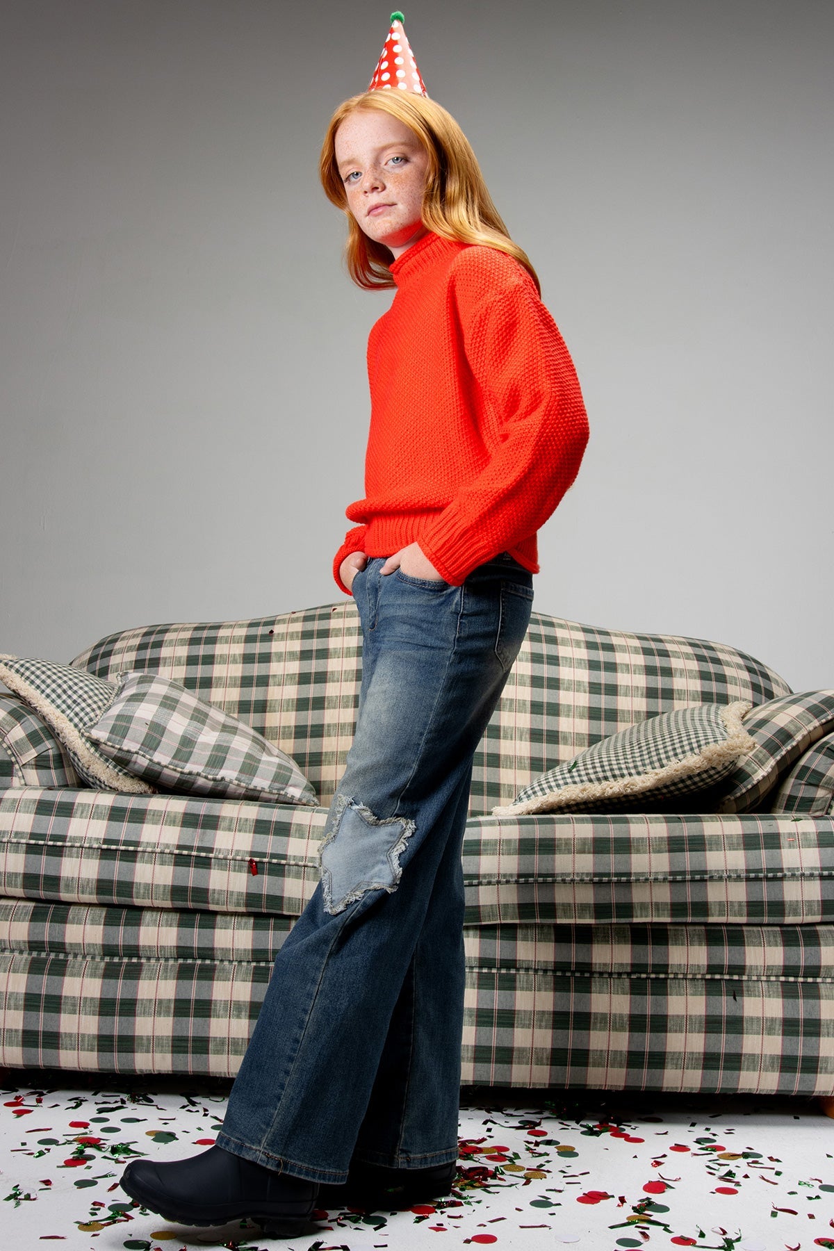 Girls StarGirl Wide Leg Jeans