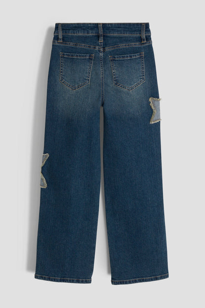 Girls StarGirl Wide Leg Jeans