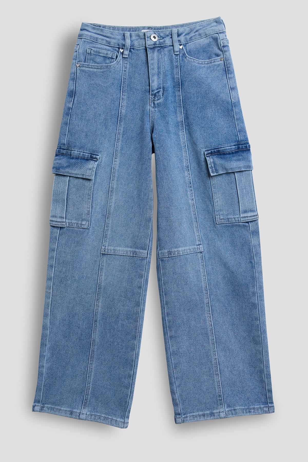 Girls Relaxed Cargo Jeans