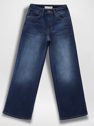 Girls Baggy Clean Hem Jeans