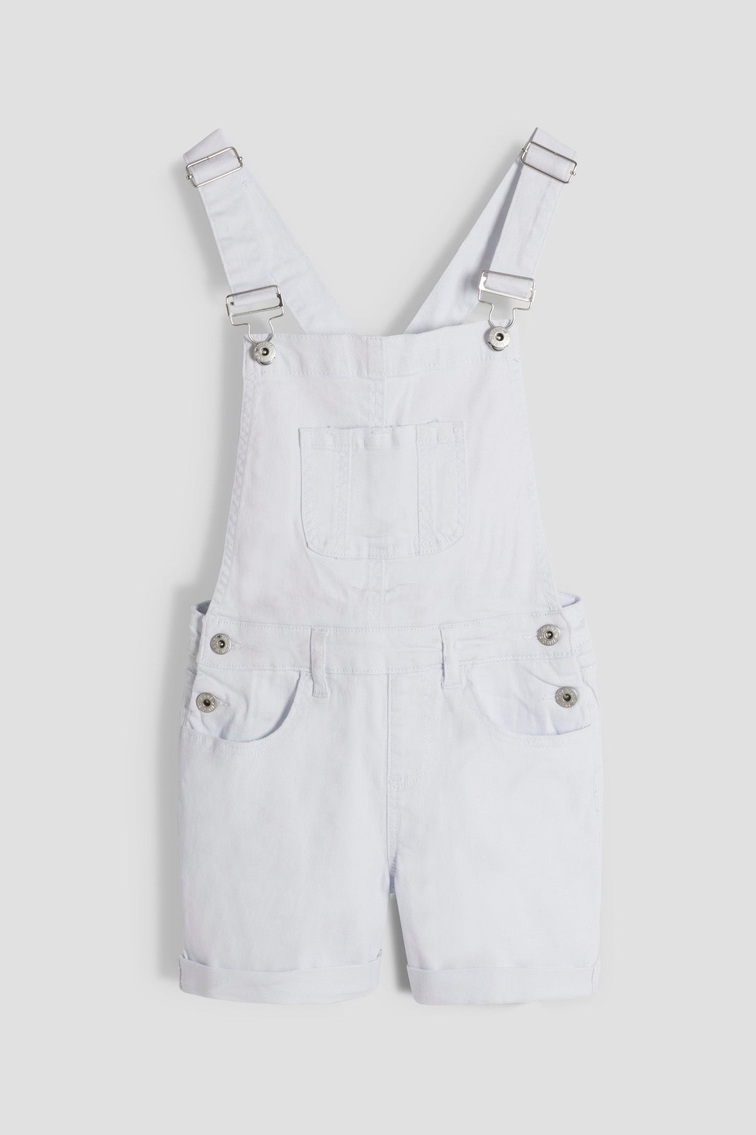 Girls Cuffed Bib Shortalls