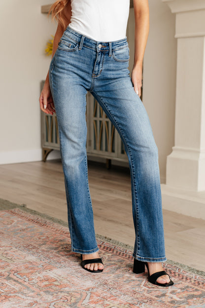 Denim Genevieve Mid Rise Vintage Bootcut Jeans