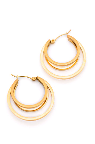 Accessories Get In Line Hoop Earrings