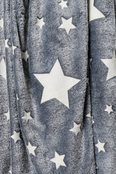 Home & Decor Glow in the Dark Blanket in Gray Star