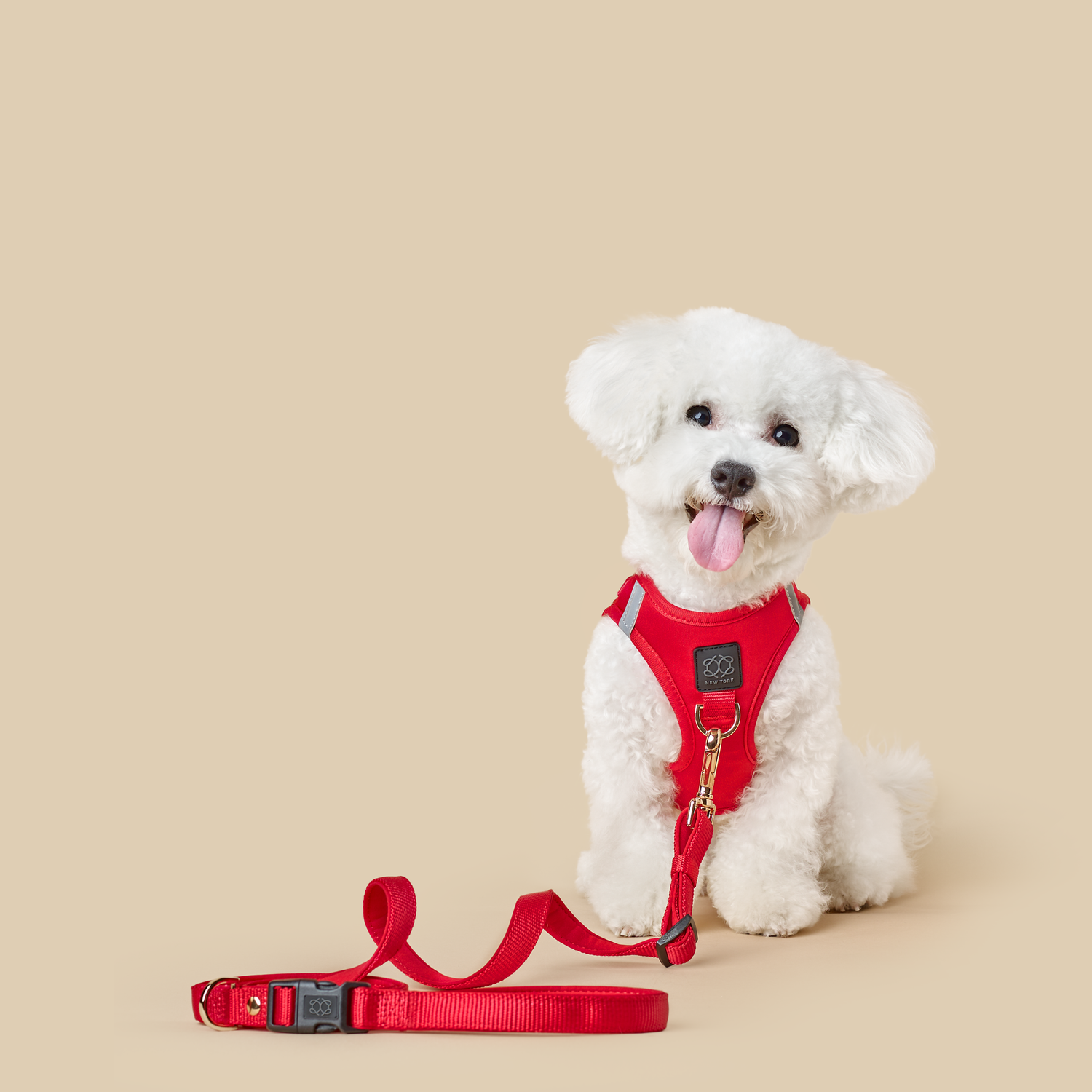 Leashes - Secure-In-Place 3-in-1 City Dog Leash - Iconic Red