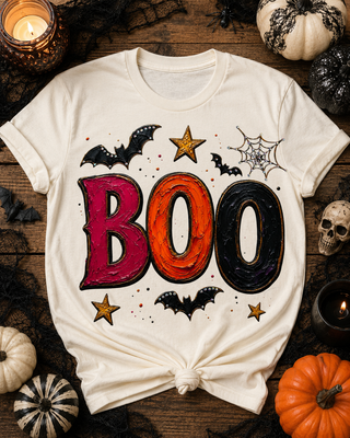 Boo Cream Graphic Tee 2103