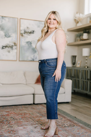 Denim Hayes High Rise Wide Leg Crop Jeans
