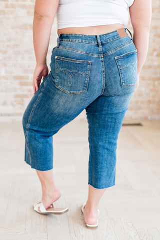 Denim Hayes High Rise Wide Leg Crop Jeans