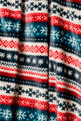 Home & Decor Holiday Fleece Blanket in Sweater Knit