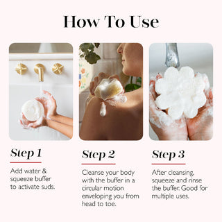 Burnt Sugar & Chiffon Rose Body Buffer Set
