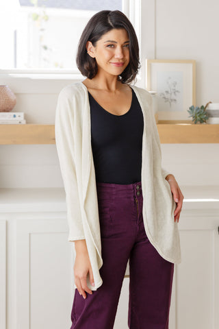 Layers How's It Going Open Front Cardigan
