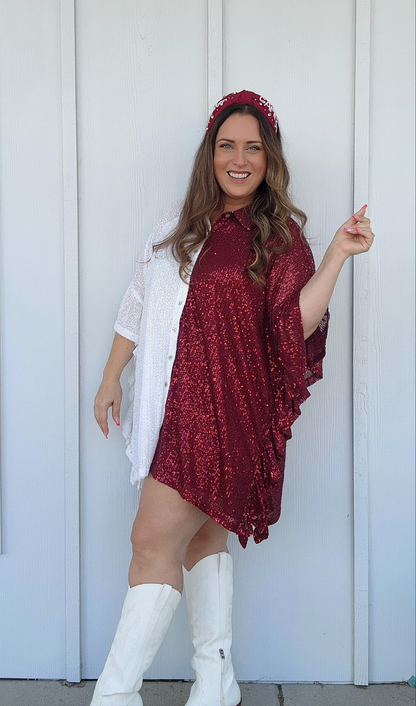 Game-Changer Sequin Shirt/Dress