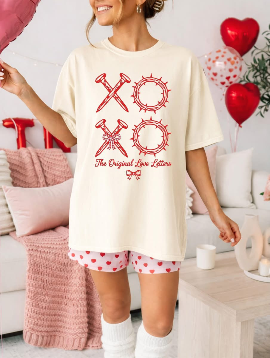 XOXO “The Original Love Letters” Graphic Tee or Sweatshirt