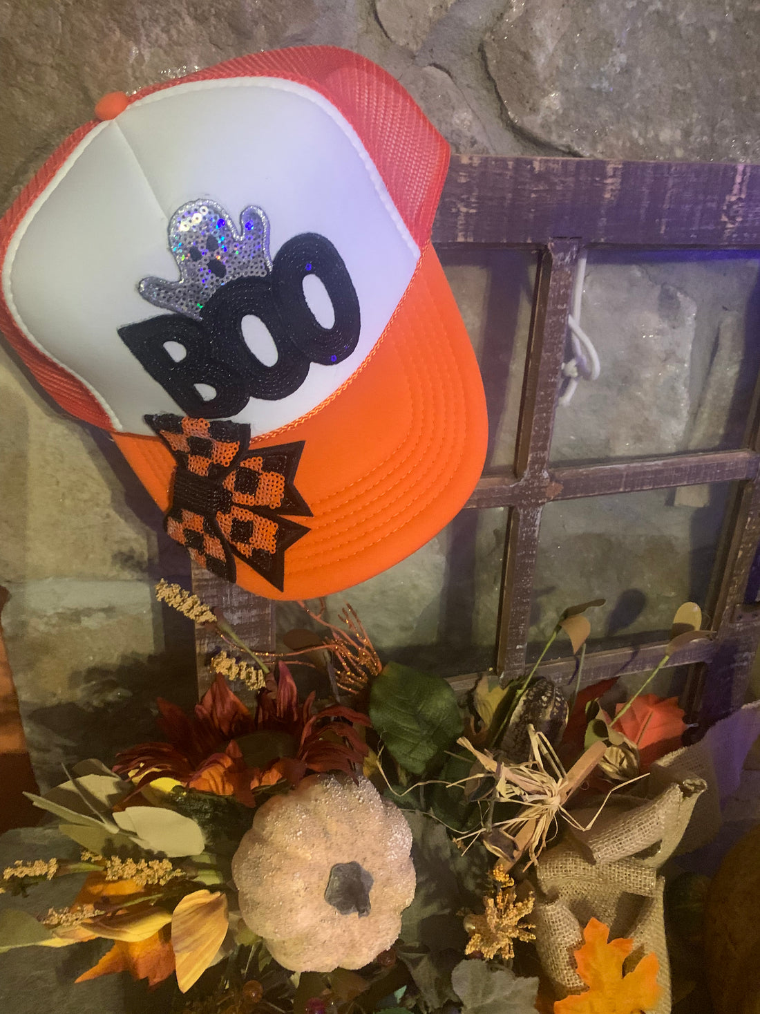 Halloween Boo Trucker Cap