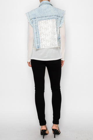 Edge and Elegance Lace Vest