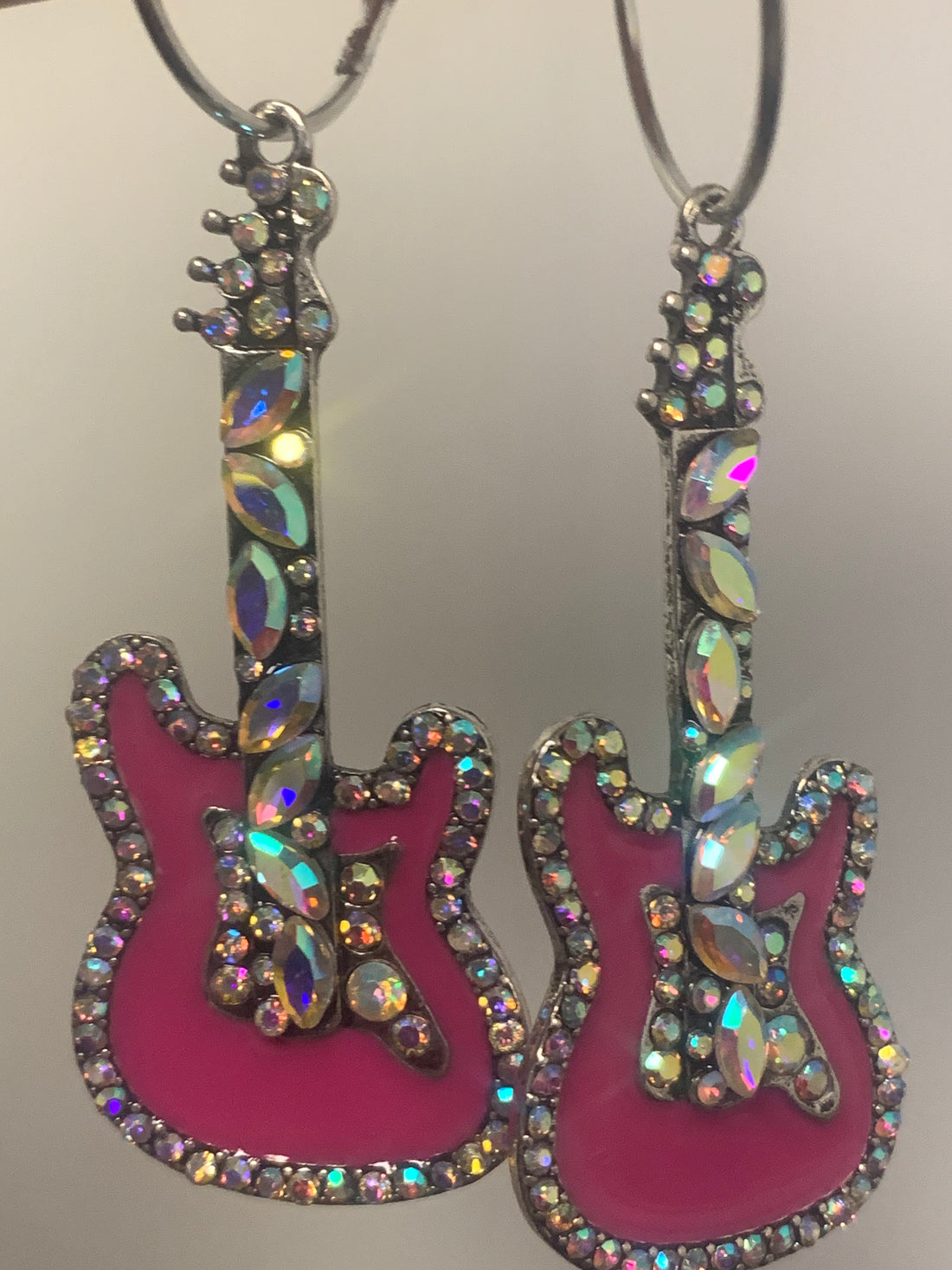 Guitar Hoop Earrings