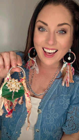 Emerald Bloom Statement Necklace
