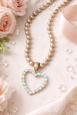 Iridescent Heartbeat Necklace