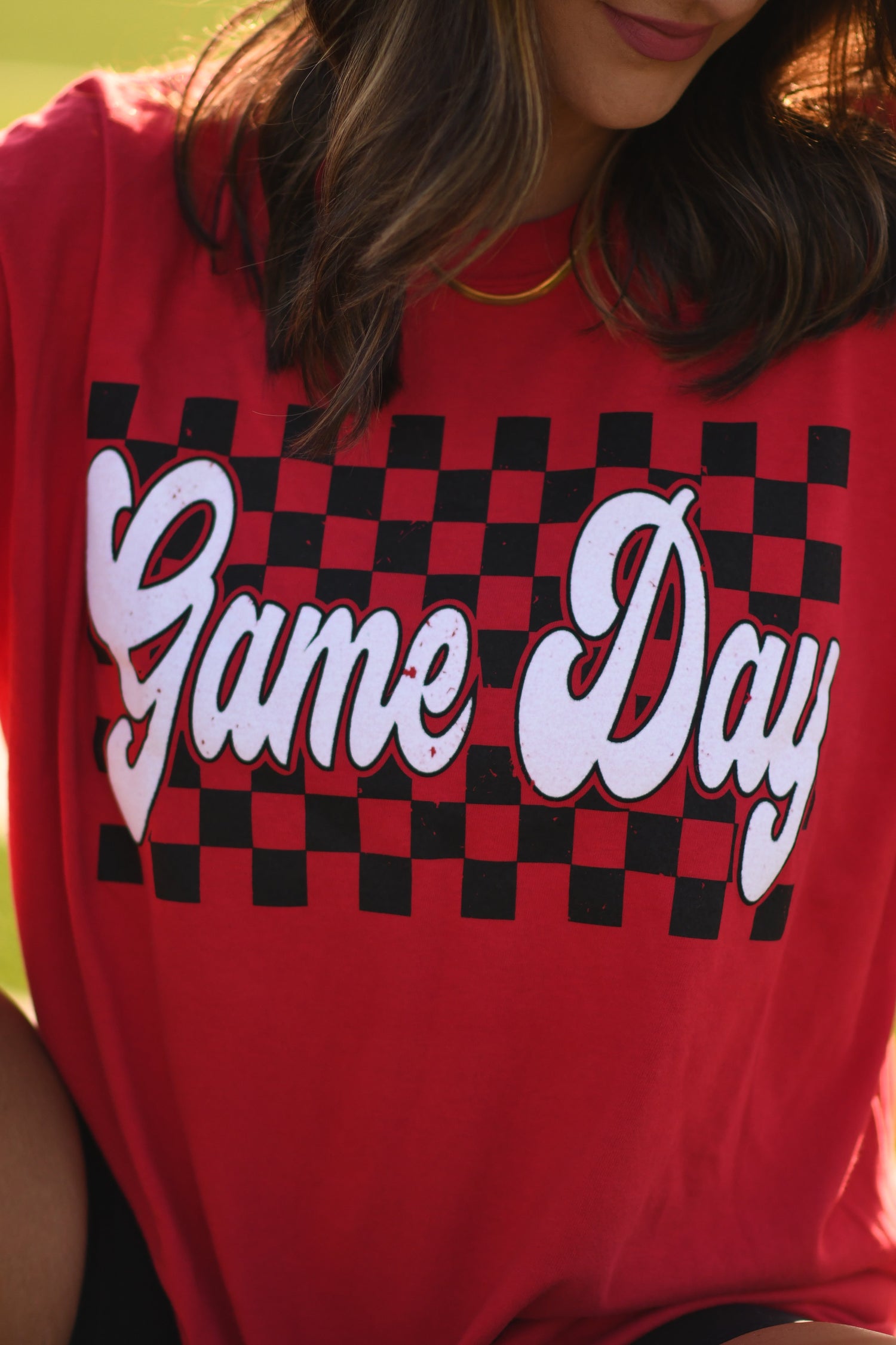 Red Game Day Puff Tee