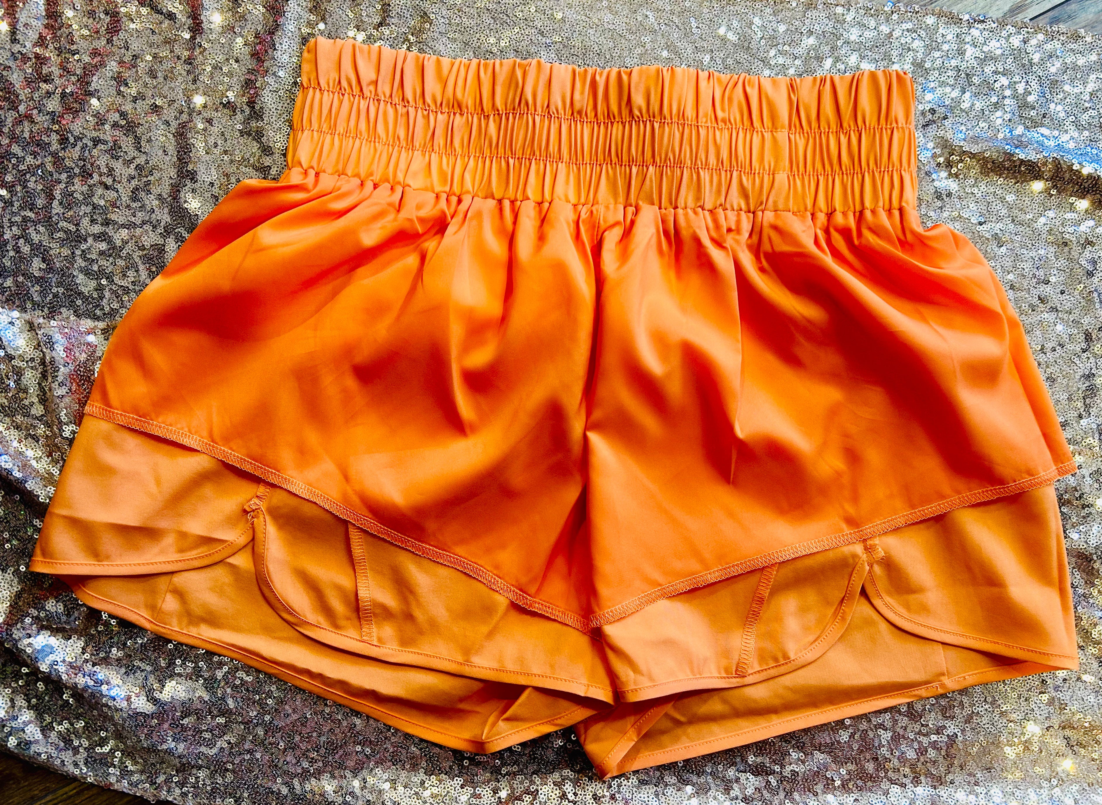 School Spirit Orange Shorts