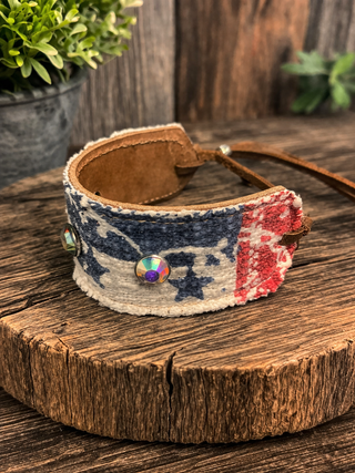 Americana Cuff Bracelet by Sandra Ling Designs