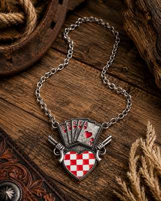 Wild Card Flush Statement Necklace