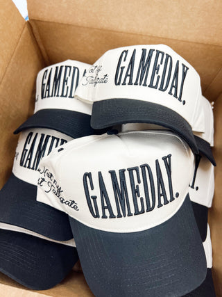 Hat GAMEDAY. - Not My First Tailgate Vintage Trucker Hat