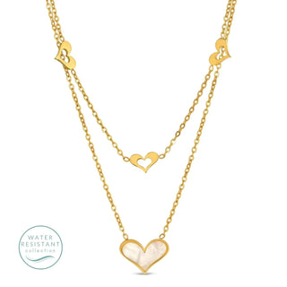 Double Layer Heart Necklace
