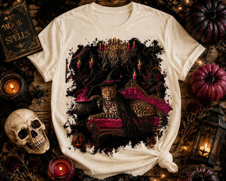 Witchy Leopard Heiress Crystal Graphic T-Shirt