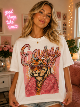 Easy Tiger White Graphic Tee 1143