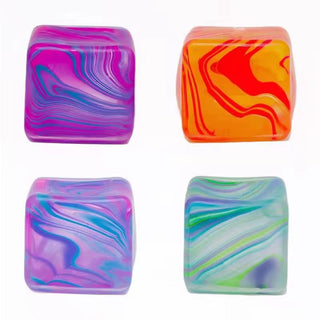 Tie Dye Stress Cube Squishy *READY TO SELL*
