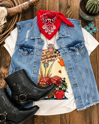 Aces Wild Denim Vest