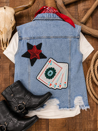 Aces Wild Denim Vest