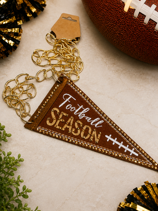 Football Season Pennant Necklace